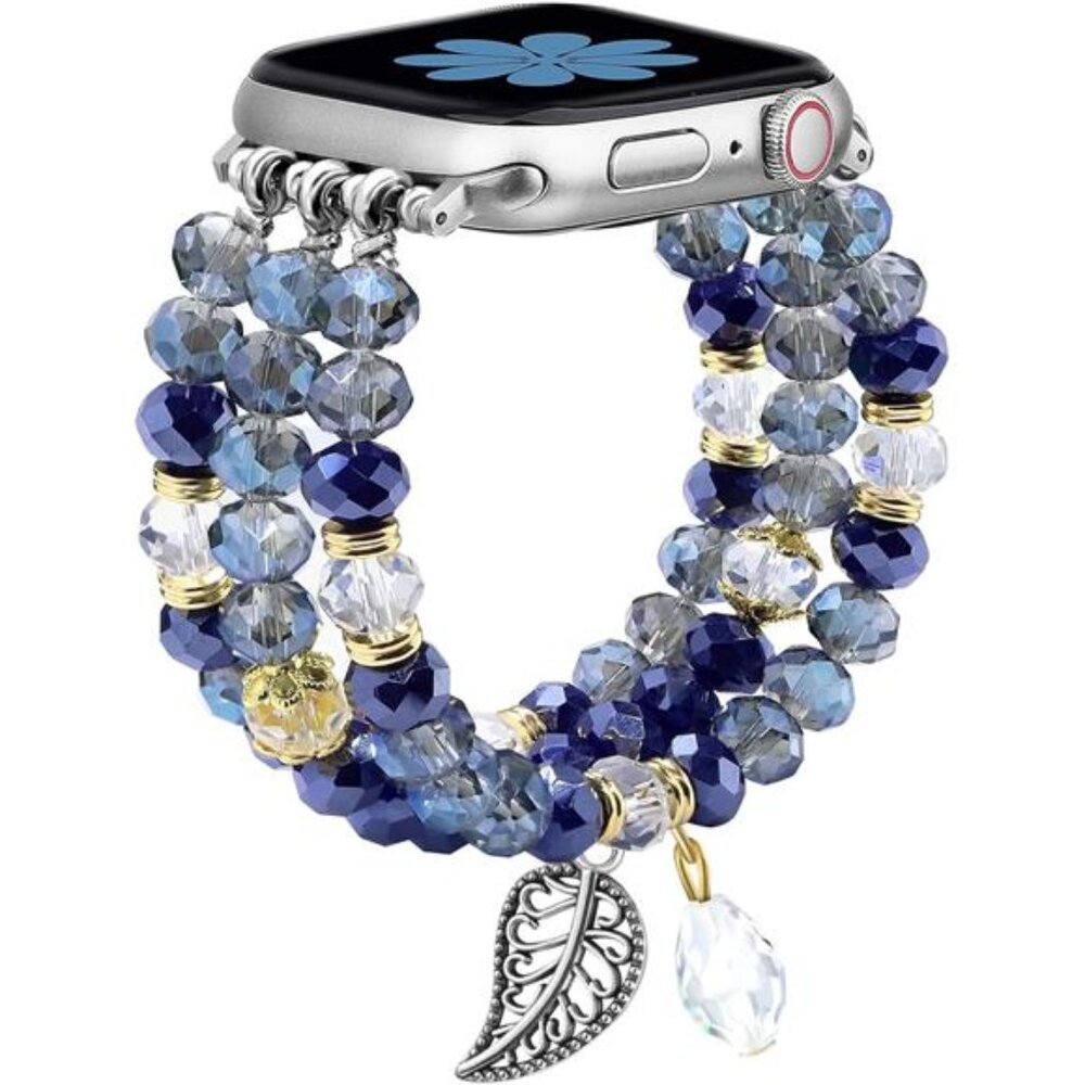 NEW Blue Beaded Luxury Apple Watch Band